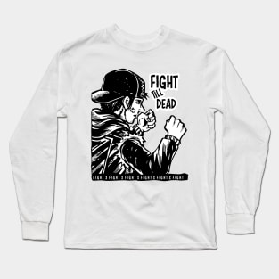 fight punk Long Sleeve T-Shirt